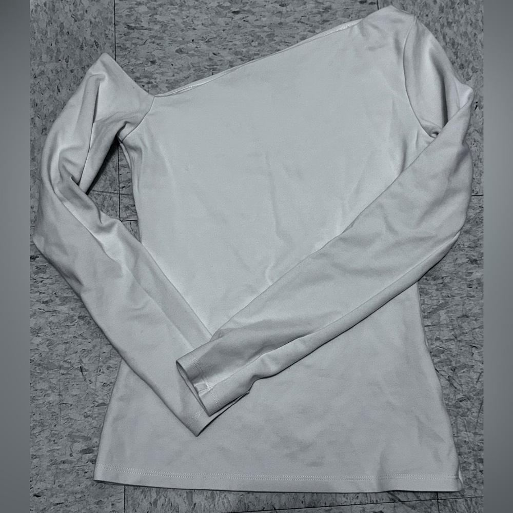 Elegant Cream Off-Shoulder Women's Top